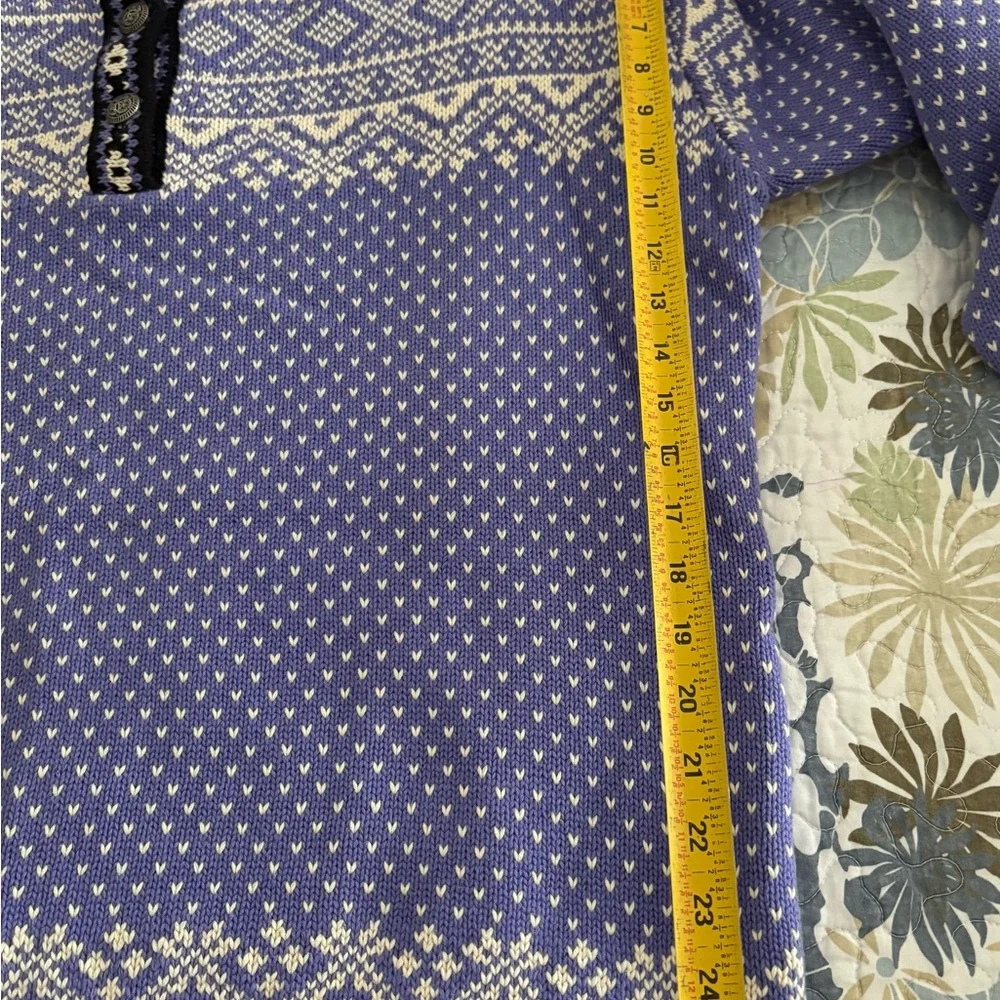 LL Bean Vintage Cotton Nordic Sweater - Picture 4 of 8